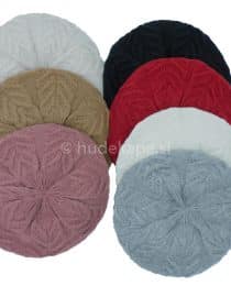 Ženske mehke kapa/baretka pletena